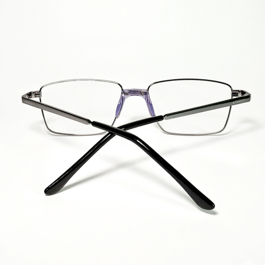 Armação de Grau Metal 878 56-20 com Ponte Anatômica - Avanzato Optical