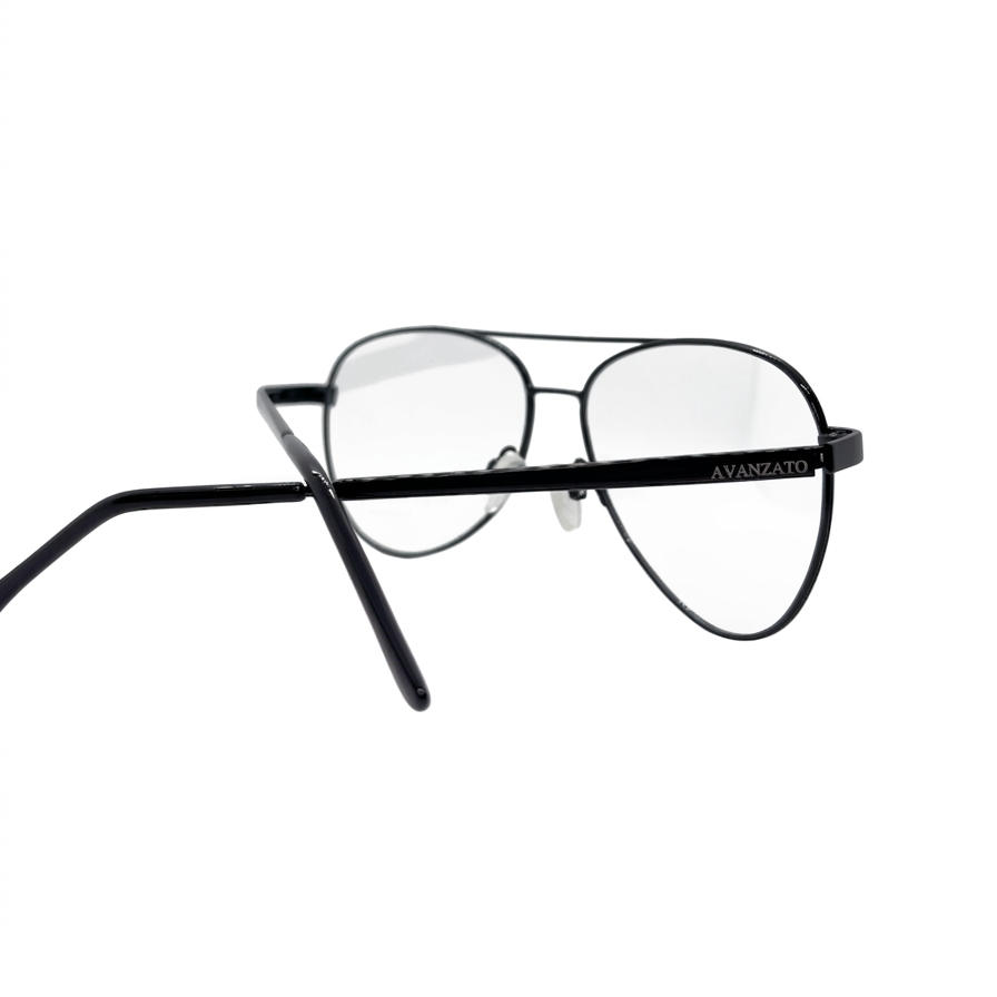 Armação de Grau Metal 863 55-16 Preto Aviador